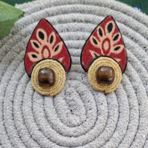 rustic petal fusion earrings