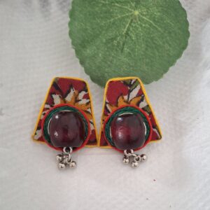 rustic bloom fabric studs